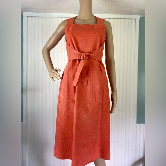 VINTAGE Samuel Roberts Suede Dress - Picture 2 of 2